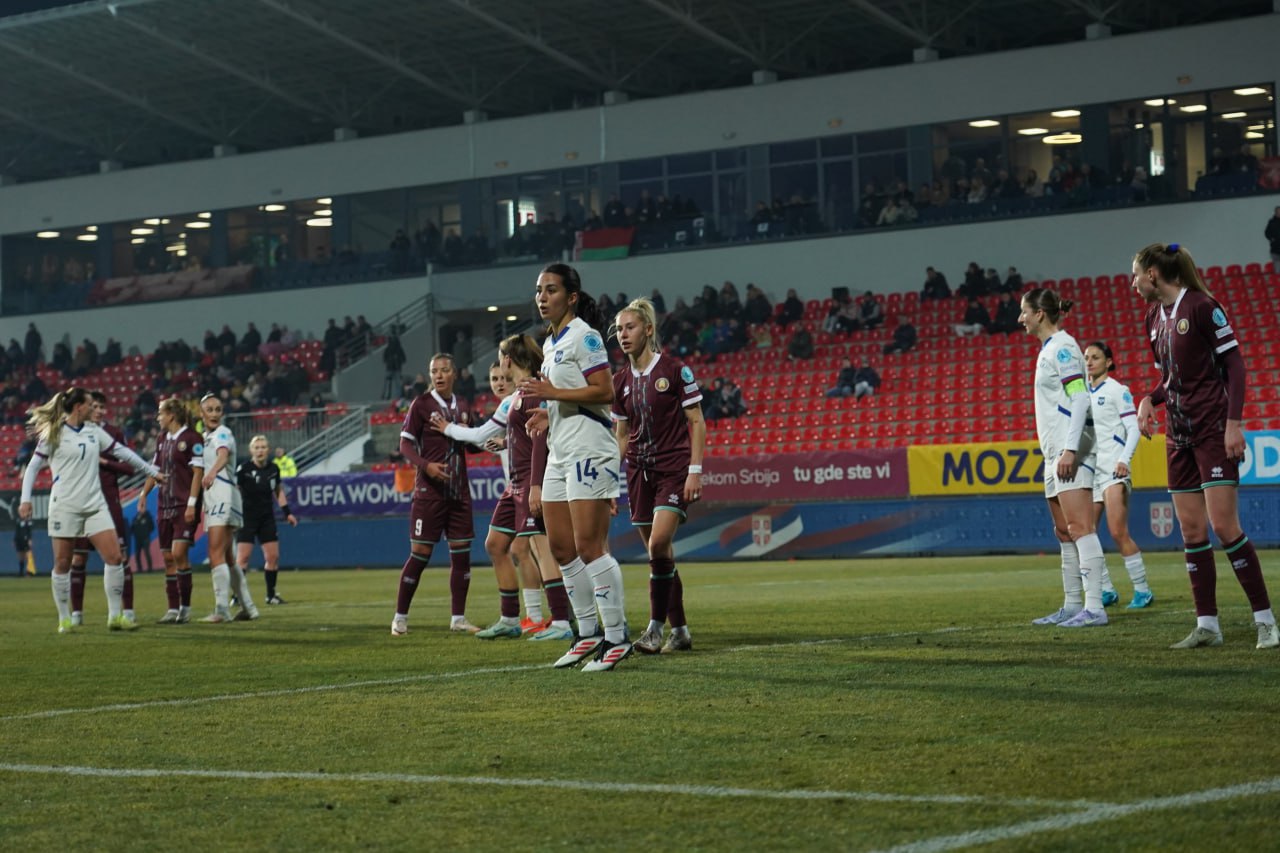 Женская сборная Сербии 0:0 женская сборная Беларуси