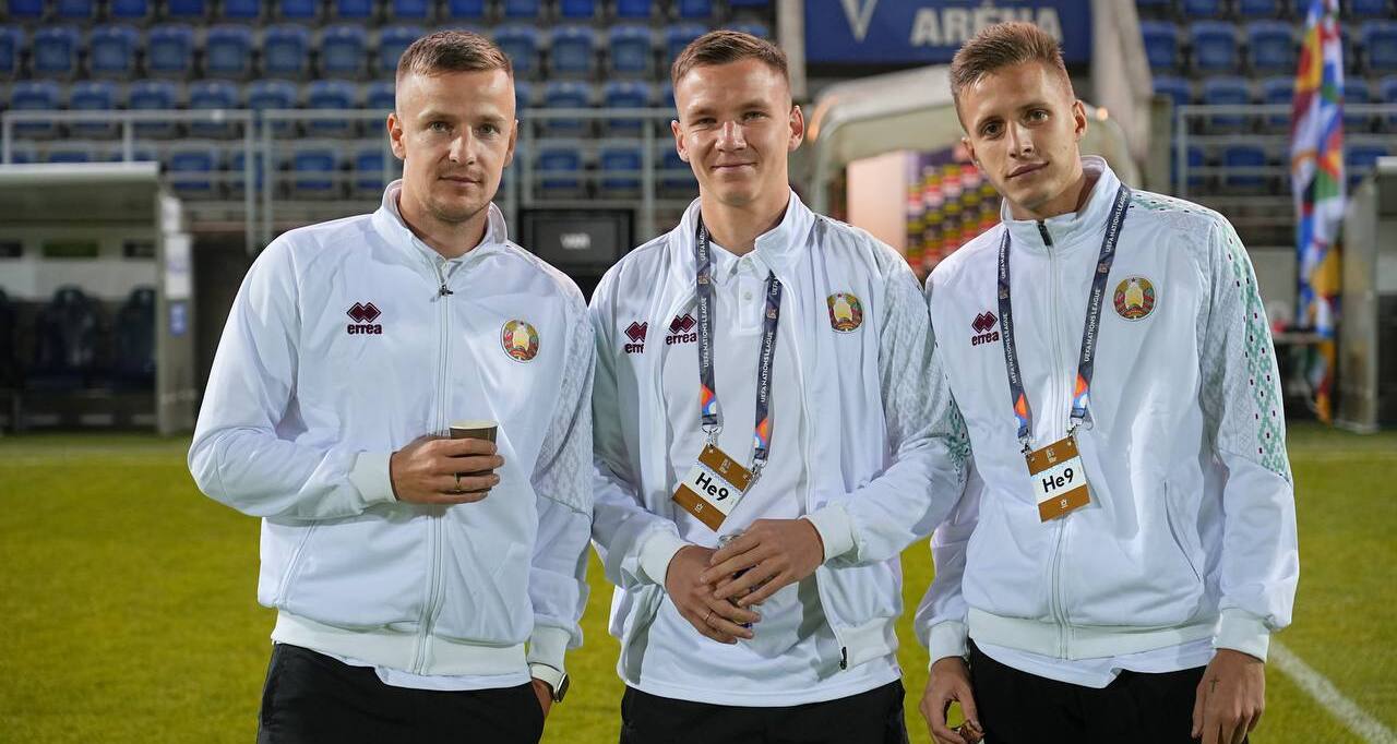 Сергей Карпович, Валерий Бочеров, Артем Концевой сборная Беларуси
