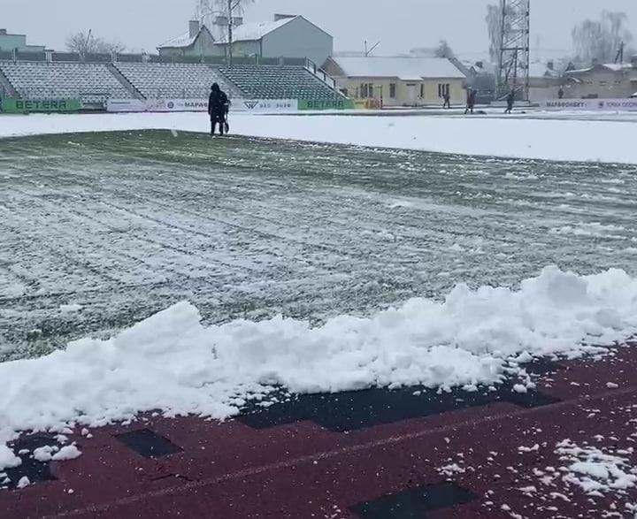 Начало матча «Молодечно» и БАТЭ отложено