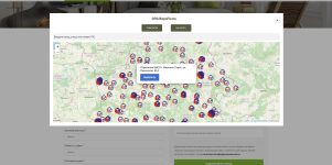 Карта с метками - Европочта WordPress