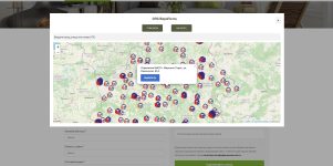 Карта с метками - Европочта WordPress